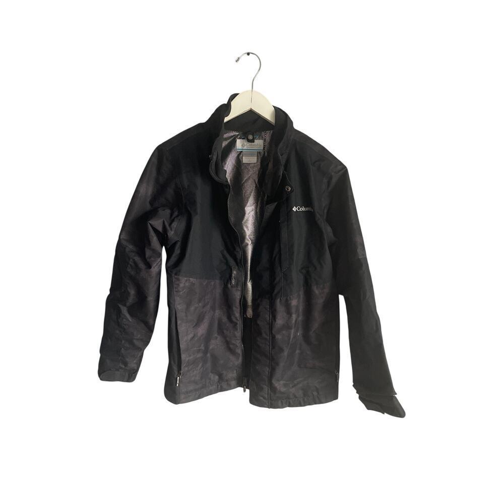 Columbia Black Ski Jacket Lightweight Zip up Outgrown Interchange Coat